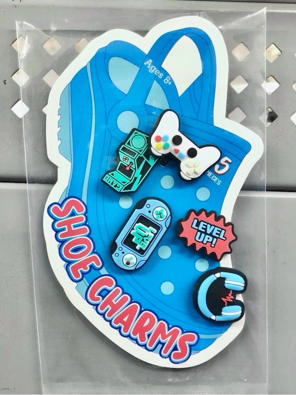 🥎$5🥎 Video Game-Themed Shoe Charms, Multicolor, 5 Pieces, Unisex